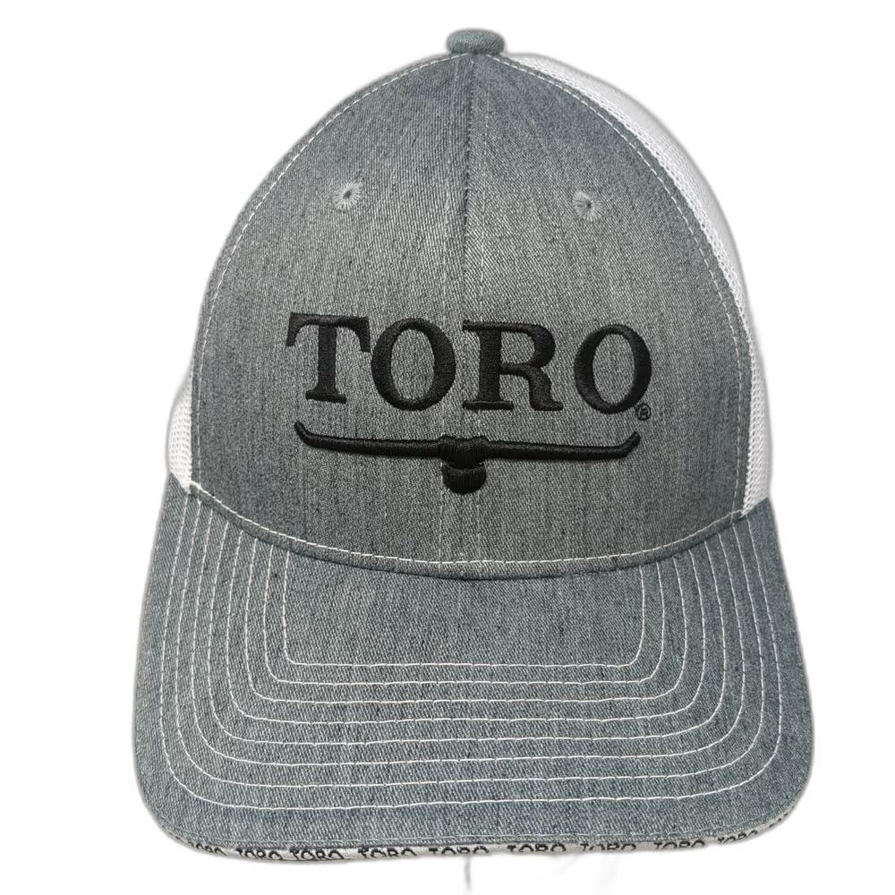 Toro Trucker Hat Gray One Size Turf Equipment & Irrigation Red Snapback Hat